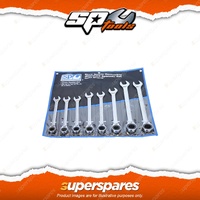 SP Tools 8Pcs Gear Drive ROE Spanner Set - 15 Degree Offset Metric Wrench Cr-V