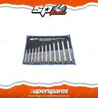 SP Tools 12Pcs Double Ring Gear Drive Spanner Set - Extra Long 0 Degree Offset