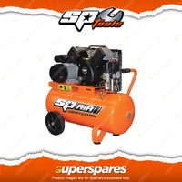 SP Tools 2.2Hp Belt Drive Air Compressor - V-Twin Cast Iron Portable 50L Tank