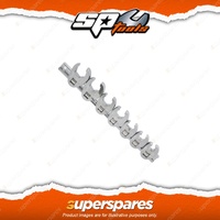 SP Tools 7Pcs 3/8" Drive Flare Nut Crowfoot Wrench Rail Set - SAE Cr-V Steel