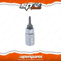 SP Tools 1/4" Driver Socket - Torx T09 Chrome Vanadium Steel for High Durability