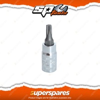 SP Tools 1/4" Drive Inhex Torx Socket - T20 Individual Chrome Vanadium Steel