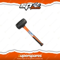 SP Tools Mallet Hammer - Black Rubber Striking Head 24oz Heavy Duty