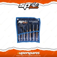 SP Tools 7Pcs Pin Punch Set - Chrome Molybdenum Alloy Steel Hexagonal Shank
