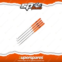 SP Tools 4Pcs Hook & Pick Set - Mini Long 90 Degree Straight Hook Pick