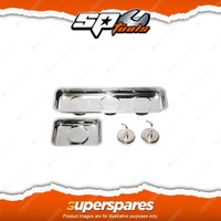 SP Tools 4Pcs Parts Trays & Hooks Set - Magnetic Hold up to 3.64kg Durable