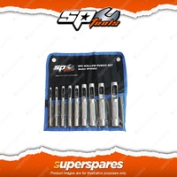 SP Tools 9Pcs Hollow Punch Set - Chrome Molybdenum Alloy Steel Non-slip Handle