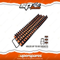 SP Tools 80Pcs Socket Tray - Multidrive Locking 1/4" 3/8" & 1/2" Drive