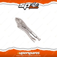 SP Tools 250mm Locking Pliers Curved Jaw - Heavy Duty Knurled Adjuster Nut