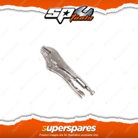 SP Tools 175mm Locking Pliers Straight Jaw - Heavy Duty Knurled Adjuster Nut