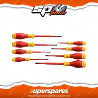 SP Tools 8Pcs VDE Insulated Electrical Screwdriver Set - Chrome Vanadium Steel