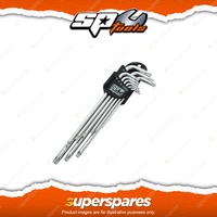SP Tools 9Pcs Magnetic Key Set - Torx Chrome Double Ended Long Series Cr-V Steel