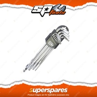 SP Tools 13Pcs Magnetic Ball Drive Hex Key Set - SAE Cr-V Steel Magnetic Tips