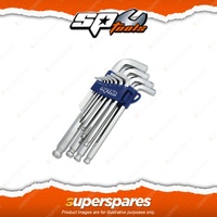 SP Tools 13Pcs Jumbo Magnetic Ball Drive Hex Key Set - SAE Cr-V Steel