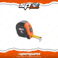 SP Tools Tape Measure - 8m x 25mm Metric Self Locking 3 Rivet End Hook