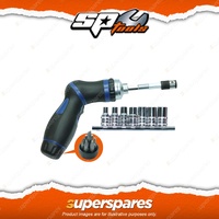 SP Tools 16Pcs 1/4" Drive Bit & Socket Set & Rotatable Ratchet Driver - Cr-V