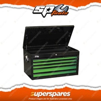 SP Tools 7 Drawer Sumo Series Tool Box Black/Green - Wider Storage Capacity