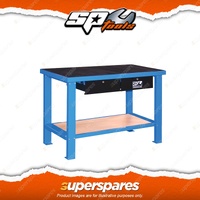 SP Tools Heavy Duty Workshop Bench - Rubber Worktop 34 Litre Storage Capacity