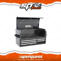 SP Tools Sumo Series Power Hutch Top Box - 5 Drawer Black/Chrome Handles