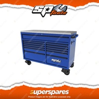 SP Tools 59" USA Sumo Series Wide Roller Cabinet - 13 Drawer Blue / Black