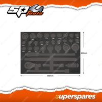 SP Tools 32Pcs EVA Foam Tool Storage Only - Metric/SAE Sockets Offer Protection