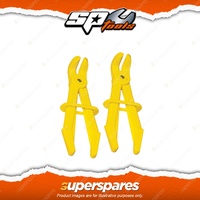 SP Tools 2Pcs Small Line Clamp Set 90 Degree Offset Light Weight Non Conductive