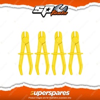 SP Tools 4Pcs Small Line Clamp Set - Seals Flexible Brake & Fuel Lines 3 to 8mm