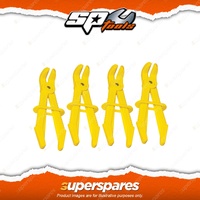SP Tools 4Pcs Small Line Clamp Set 90 Deg Offset - Light Weight Non Conductive