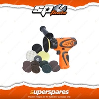 SP Tools 16V Mini Sander Polisher - Skin Only Handle Wrench Polishing Pad