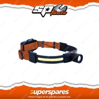 SP Tools Headlamp - Dual Light COB LED with High Power Osram Spot Light 4 Modes