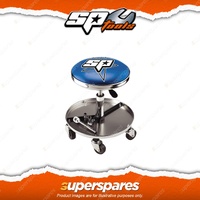 SP Tools Rolling Pneumatic Stool - Workshop Garage with 3 Section Tray