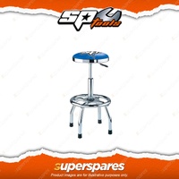 SP Tools Stool Pneumatic Swivel Seat - Adjusts from 660mm-787mm Chrome Plated