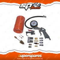 SP Tools Scorpion 17Pcs Air Accessories Kit - Tyre Inflator Assorted Fittings