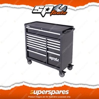 SP Tools Sumo Series Power Hutch Roller Cabinet 13 Drawer Black/Chrome