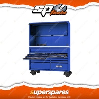 SP Tools 631Pcs 59" USA Sumo Series Blue/Black Roll Cab & Power Hutch Toolkit