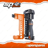 SP Tools 25Pc Ratchet Driver Set Includes Cr-V Sockets and Driver Bits