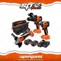 SP Tools 18V Cordless Drill / Driver / Grinder Combo Kit Includes Toolbag