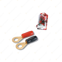 Aerpro 8 Gauge Ring Terminal - Suits 8mm Posts Gold-plated Terminals Pack of 12