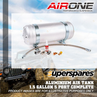 Airone 1.5 Gallon Stubby 5 Port Aluminium Air Tank Complete with Fittings