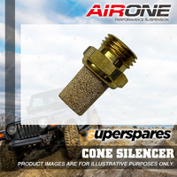 Airone Threaded Cone Silencer 1/4 NPT - Suits Valve and Air System Outlets