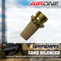 Airone Threaded Cone Silencer 3/8 NPT - Suits Valve and Air System Outlets