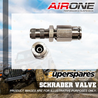 Airone Schrader Valve with 1/4" Push-Fit Connection - Suits Load Assist