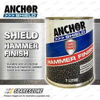 1 x Anchor Hammer Finish Blue 1L - Durable Protective Good Slip Resistance