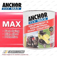 Anchor Max Gloss Black 4L - Industrial-Grade Protection Versatile Application