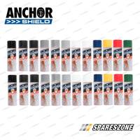 3 Packets of Anchor Shield Golden Yellow Aerosol Paint 300 Gram Rust Prevention
