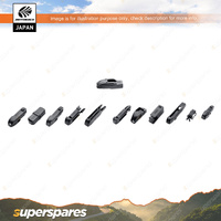 Autobacs 12 Inch 300mm Flat Wiper - with 12 Adaptors and Tef-Glyde Coating