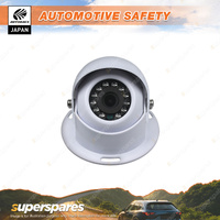 Autobacs 1080 12V White Caravan & RV Dome-Style Camera - 110 Deg & 12 LED Lights
