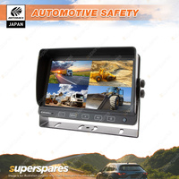 Autobacs 7 Inch 12/24V High Resolution Quad-View Monitor - up to 4 Cameras