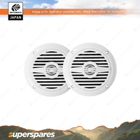 Autobacs 4 Inch 2-Way Marine Speakers - White IP56 Waterproof Rating