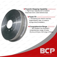 BCP Front + Rear Premium Quality Brake Drums for Isuzu NKR57 87-95